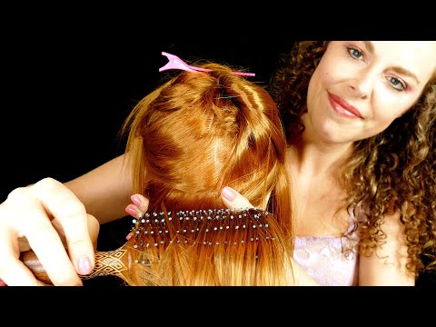 ASMR Sleepy Scalp Check, Hair Play, Brushing & Styling, Whispered Spa Session to Help You Sleep