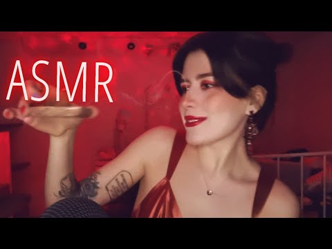 red ❤️ & brown 🤎 ASMR triggers // color-themed ASMR series ✨