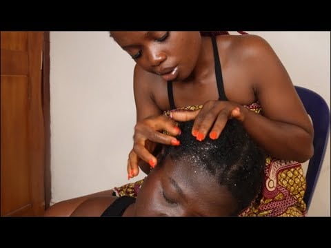 ASMR Intense Hair & Scalp Picking, Blowing & Gum Chewing