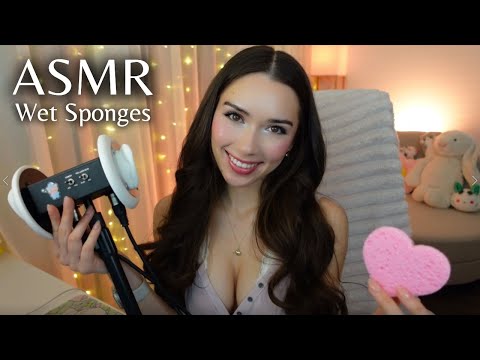 ASMR Wet Sponges Trigger ♡ Relaxing Your Brain