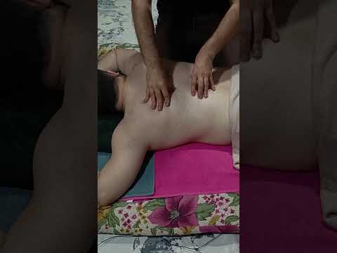 ASMR BACK AND SLEEP AMAZING SPORTS THERAPY #asmr #massage #shortvideo #shorts #sleep #relax