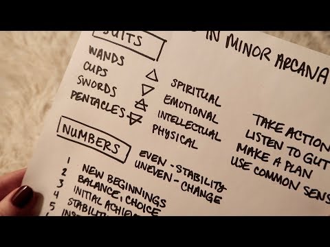 ASMR Memorizing Minor Arcana ☾ Soft Spoken with Sharpie