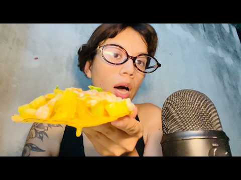 ASMR con tostada de ceviche 🍤 