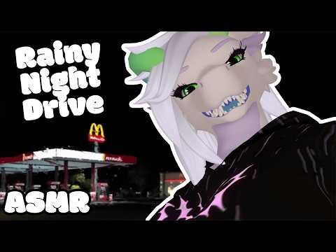 [Furry ASMR] A Relaxing Rainy Night Drive | 1 Hour Sleep-Aid