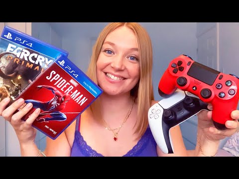 ASMR Games Tapping, Controller Sounds + Whispering 🎮