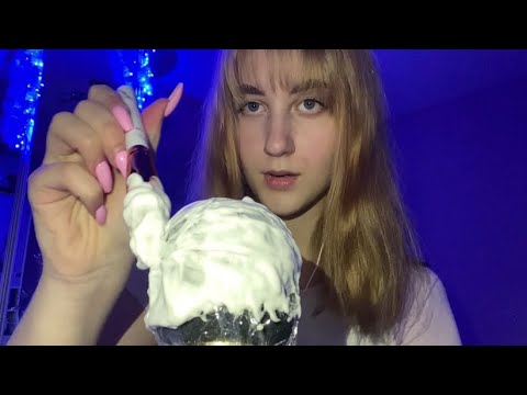 АСМР Пена для бритья // Звуки рта // ASMR Shaving foam/cream, Mouth Sounds