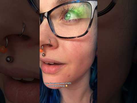 ASMR obsessed friend LOVES your big forehead 😳full on ✅⏰ #shorts #asmrmeasuring #asmrroleplay #asmr