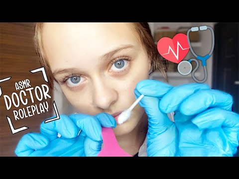 ASMR DOCTOR HOSPITAL EXAM ROLEPLAY! Soft Spoken, Gloves, Bandaging