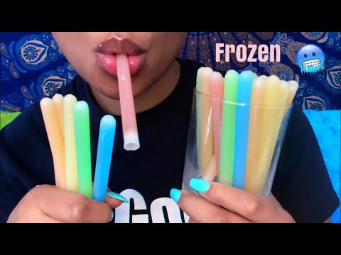 ASMR | Nik-L-Nips Wax Sticks Candy (FROZEN) 🥶 *Smacking*