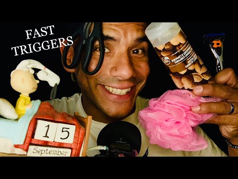 SUPER TINGLY FAST ASMR TRIGGERS (for studying, relaxing, gaming or sleeping)