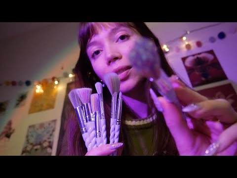 l'ASMR qu'il te faut pour bien dormir ☁️ pinceaux, barrettes, doux chuchotements inaudibles