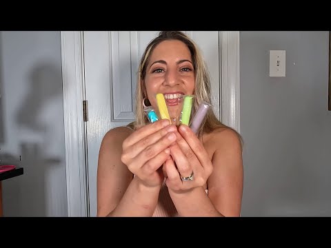 ASMR-Bubble Gum Fail (Sidewalk Chalk Gum)-Big League Chew Gum Balls🍬