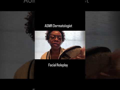 ASMR Dermatologist Facial Roleplay 💙  #relaxing  #visualtingle #foamsounds #asmr #satisfyingvideo