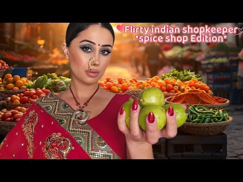 🌶🫛🧄Flirty indian shopkeeper sells you spices & groceries😘🇮🇳indian accent ASMR●Soft-spoken 