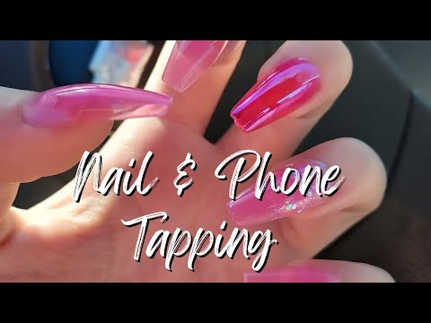 fast and aggressive nail clicking and phone tapping ASMR lofi 😊