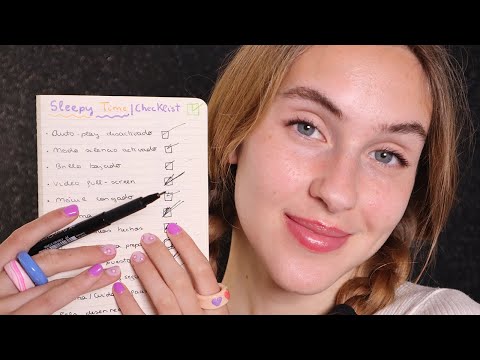 ASMR: COMPLETA ESTA CHECKLIST ✅ ANTES DE IR A DORMIR (Whispering & Escribiendo en libreta)