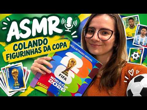 ASMR COLANDO FIGURINHAS DA COPA #asmr