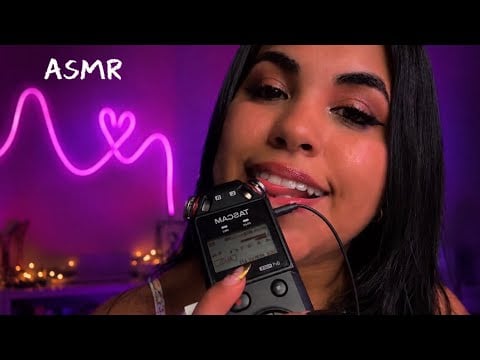 ASMR MIC NOVO TASCAM com muitos SONS DE BOCA 👄💦
