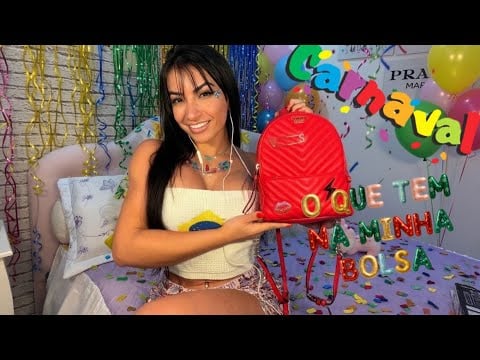 SMR | O Que Tem Na Minha Bolsa 👜✨ Tapping Suave & Sons Relaxantes (Carnaval Edition)