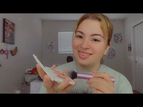 ASMR| Doing your makeup 💄- soft spoken & camera sounds