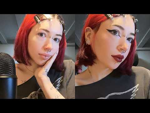 ASMR Eyeliner Tutorial & GRWM | Tapping, Whispering