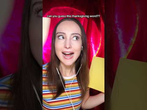 can you guess this Thanksgiving word??? #asmr #guesstheword #asmrgame