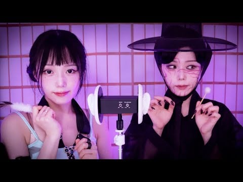 ASMR 케이팝 데몬 헌터스의 쌍둥이 귀청소ㅣTwin Ear Cleaning by KPop Demon Hunters