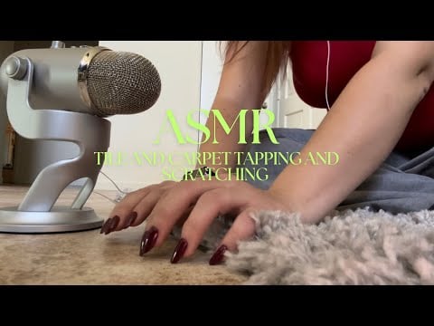 ASMR Tile and Carpet *Scratching and Tapping* *Relaxing*