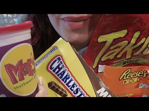 ASMR Gum Chewing & Going Through Empties 5