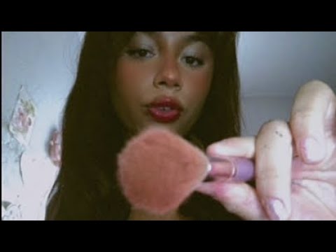 ASMR | com Pincel na Tela e Sons de Boca ✨ | Relaxamento, Formigamento e paz🩷