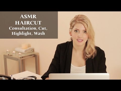 ASMR | Virtual Haircut Role Play ✄ Binaural Cut | Highlight | Wash