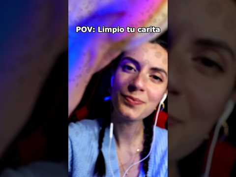 LIMPIO TU CARITA 🧼🫧 #asmr #shorts