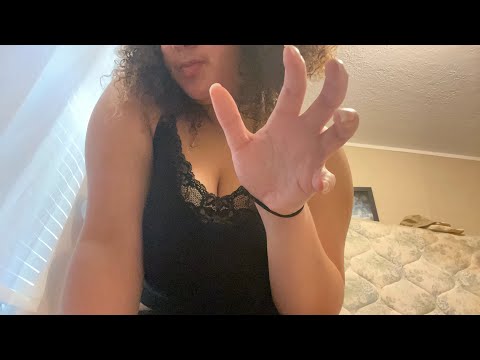 asmr 🖤 tapping and scratching w/ NATURAL LONG nails (book, purse, candle, lotion )