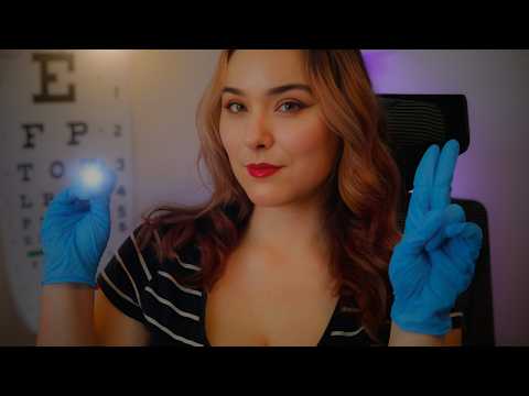 ASMR Medical Exam in 4k 😴 Eye Test, Ear Check & Facial Sensory Roleplay