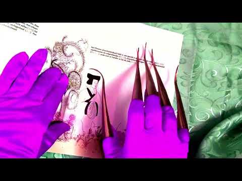 SATIN OPERA GLOVES 🙏 🌹  BELLY DANCE FINGER CLAWS 👄 WHISPER 🇨🇳 TAPPING 🇨🇳 [[ASMR]]