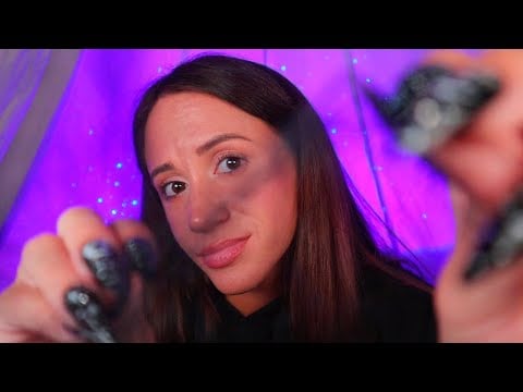 ASMR / Spider Web Pulling (personal attention & inaudible whispers)