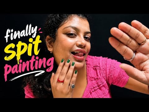 ASMR | Finally Spit Painting Makeup After a Long Time | 👅💦