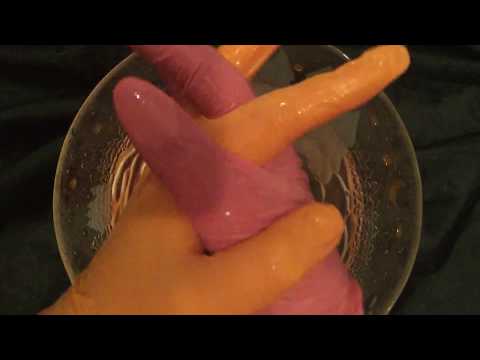 LATEX GLOVES ❗  H2O➕  Wet💦 Layering➕ Hands in colorful gloves🎧 [ASMR]][