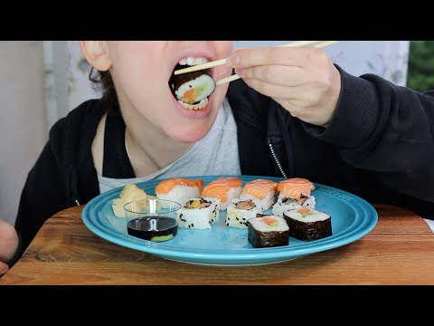 ASMR Eating Sounds | SUSHI (No Talking) Mukbang 먹방