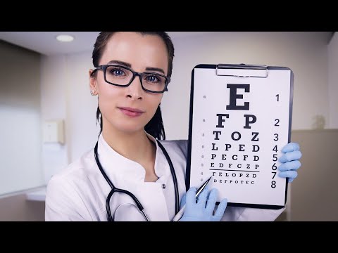 ASMR Deutsch Arzt Roleplay 👩‍⚕️ Arzt untersucht dich (Blutdruck messen, Seh- & Hörtest, Hautpflege)