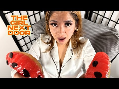 ASMR Neighbor Roleplay: Giant Gummy Worm Surprise