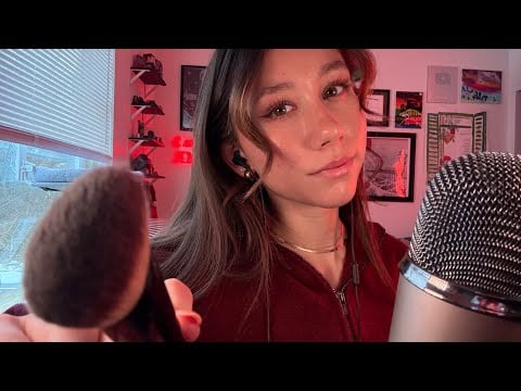 ASMR | Doing Your Makeup (Mouth Sounds and Visuals)