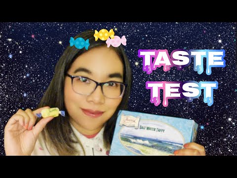 ASMR TRYING AMERICAN CANDIES  (Salt Water Taffies, Soft Speaking, Mouth Sounds) 🇺🇸🍬