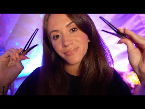 ASMR The Ultimate Hair Clipping 😴 (clipping your hair back with soooo many clips)