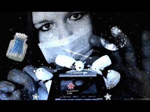 ASMR | Gentle Ear Cleaning & Q tips, Gloves (No Talking) Tingly.