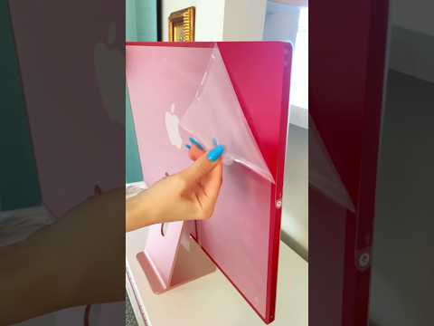 ASMR UNBOXING Apple Mac PINK 💓🌸 #shorts #shortsfeed #shortsviral #shortsvideo #asmr #unboxing #mac