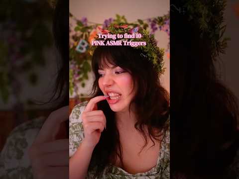 Trying to find 10 Pink Triggers in 60 seconds 💕🌸🐷🎀👛🎟️ #asmr