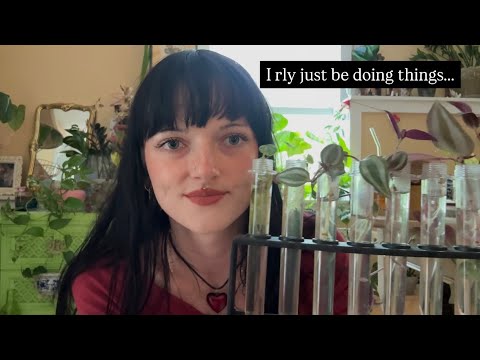 Weird plant girl does ASMR (ft. unpredictable hand movements!)
