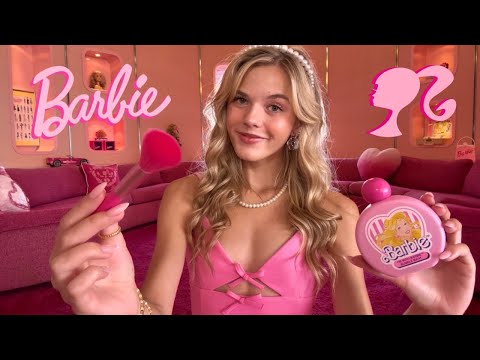 ASMR Barbie Gives You A Pink Barbie Makeover 👱🏼‍♀️🎀 (hair, makeup, outfit, etc)