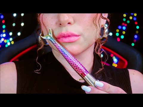 ASMR PINCEL SEREIA NOS DENTES | MAKEUP BRUSH NOMS